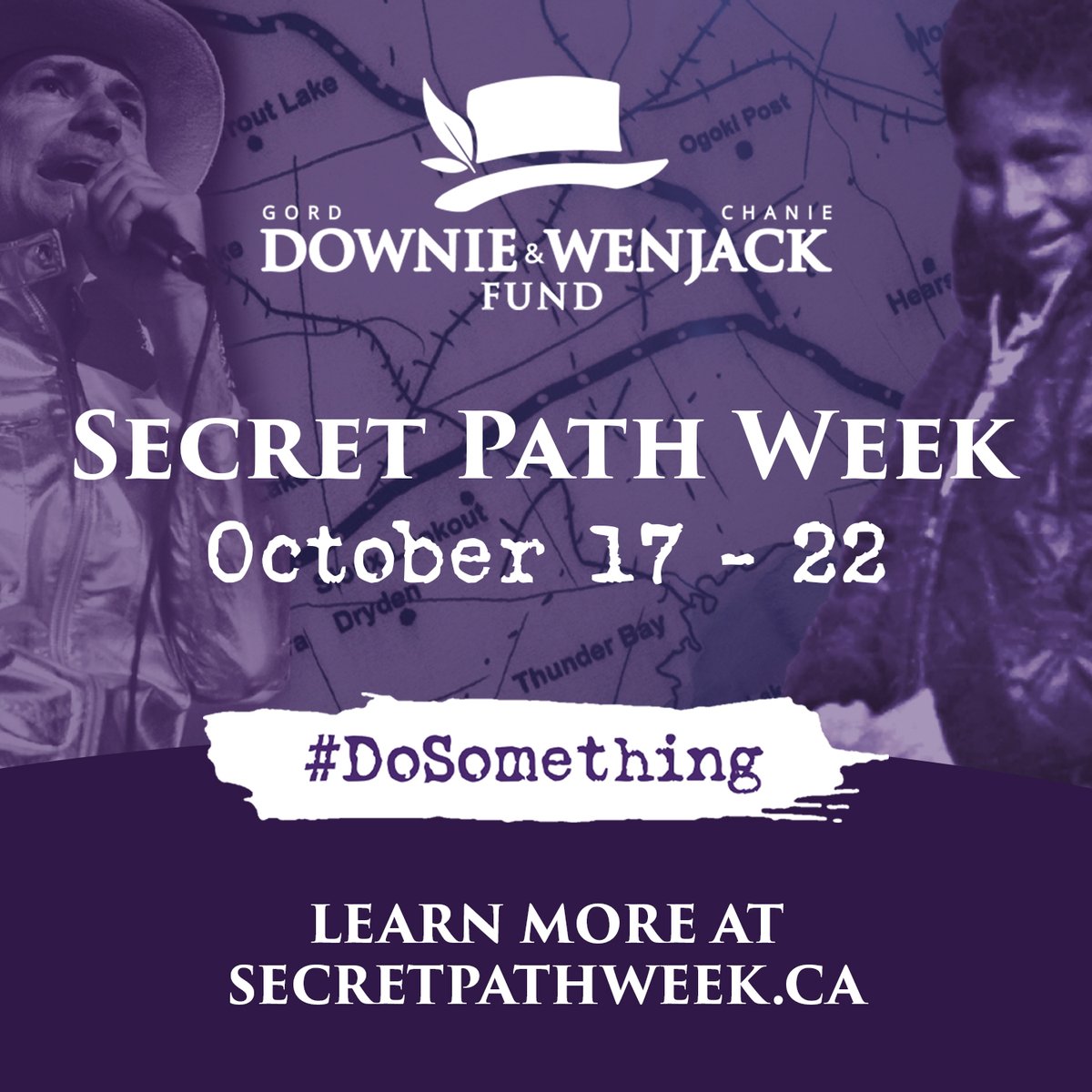 downiewenjack's tweet photo. #SecretPathWeek is a national movement commemorating the legacies of Gord Downie and Chanie Wenjack.
We invite you to join us from Oct 17 to 22 to use Secret Path Week to answer Gord's call to action, to #DoSomething to move reconciliation forward. https://t.co/hbTREjM6VT https://t.co/sERvFfu28F
