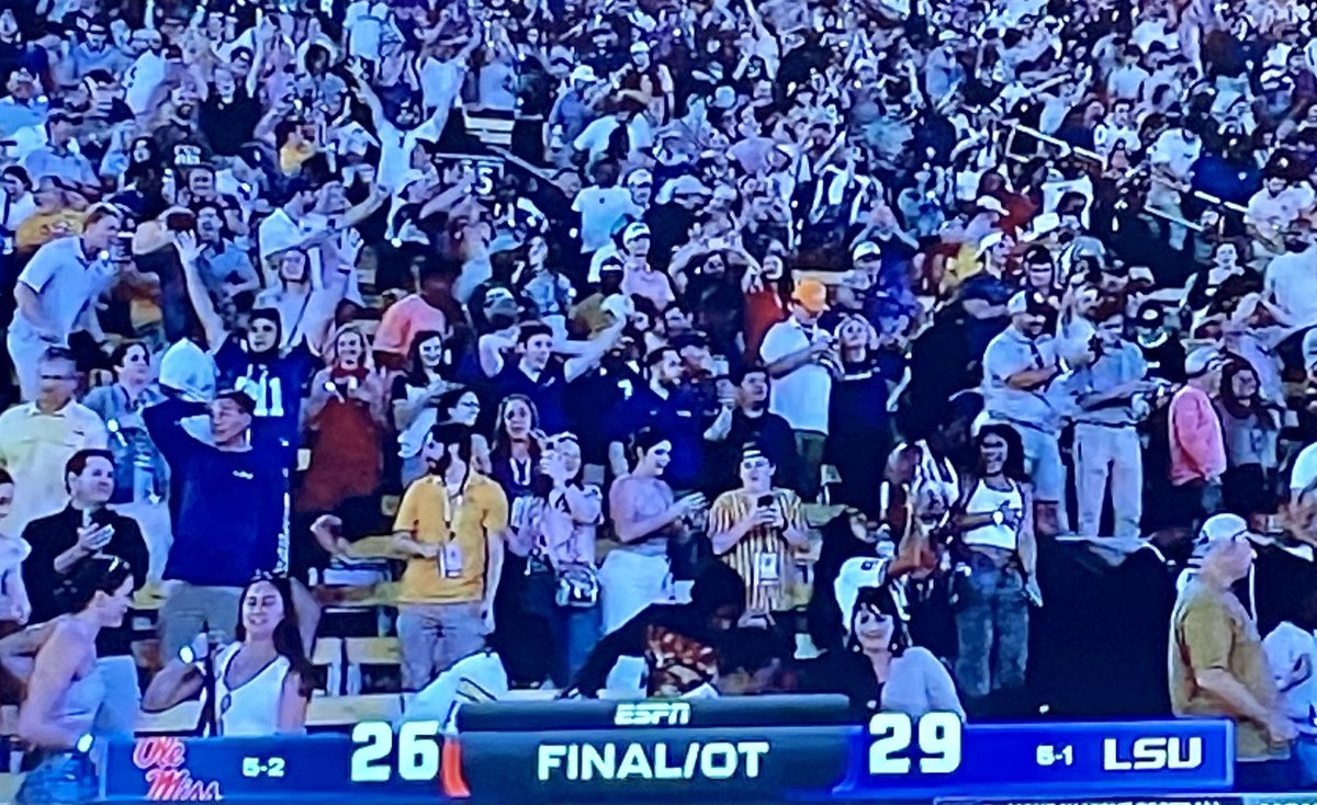 WTLocke's tweet photo. #WellHell - helluva game in OT β¦. Congratulations Tigers - #OleMissByDamn https://t.co/gdshwSCwxl
