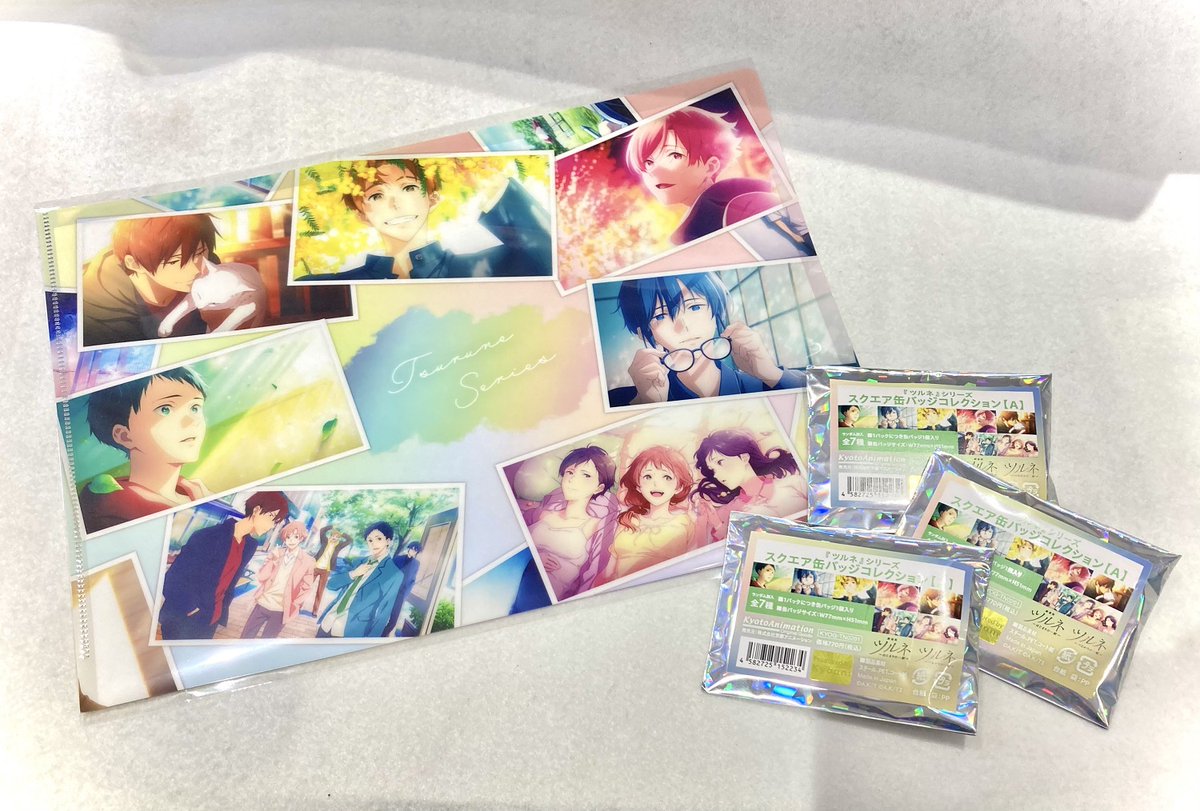 予約商品情報】 🍃『ツルネ』シリーズ新商品🍃 ✓スクエア缶バッジ