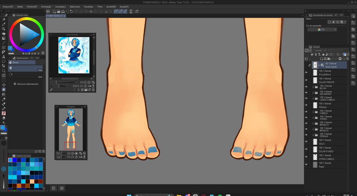 inclusive esse foi meu max em desenha pé