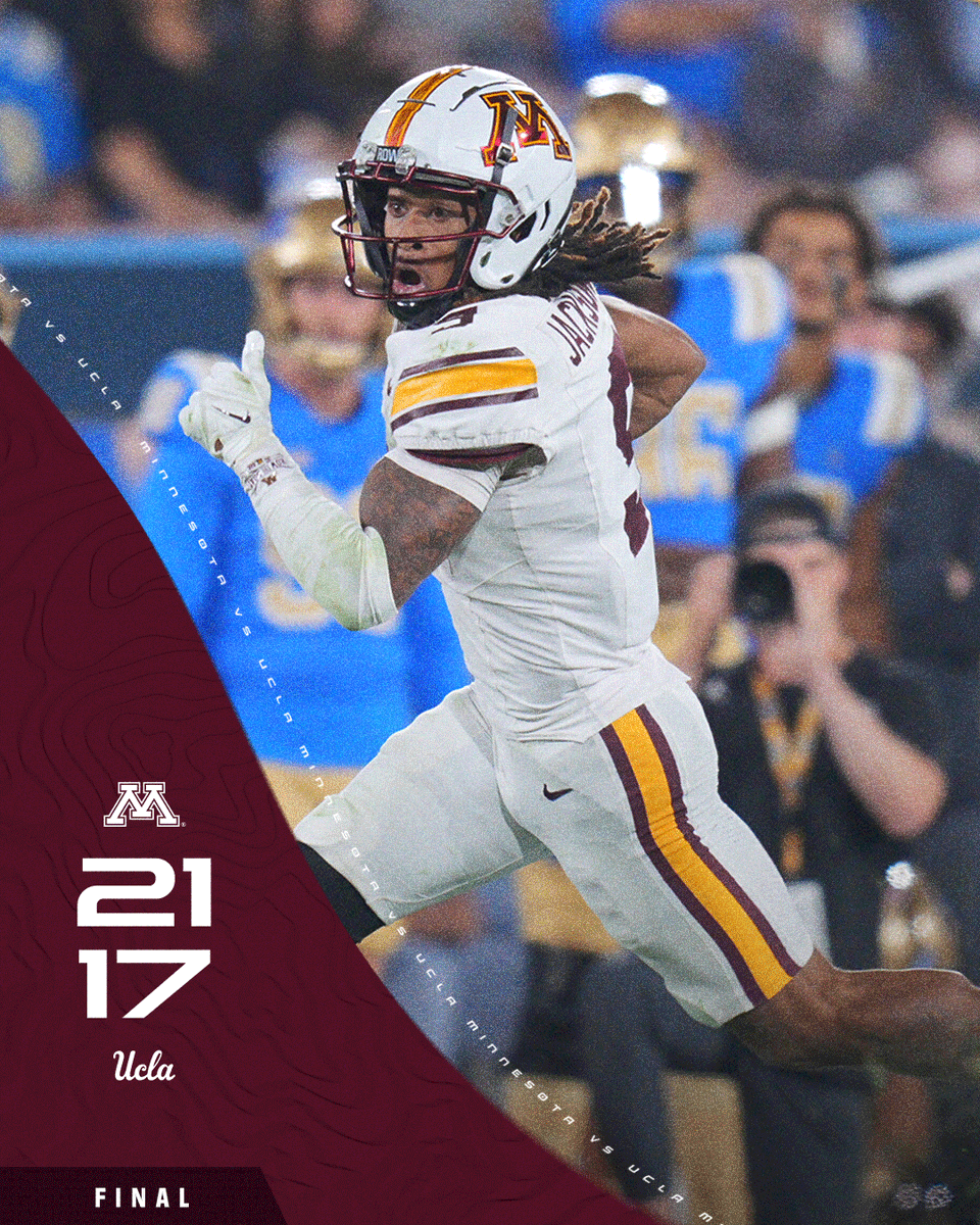 MIGHTY MINNESOTA GETS IT DONE IN PASADENA‼️ 😁

#RTB #SkiUMah #Gophers