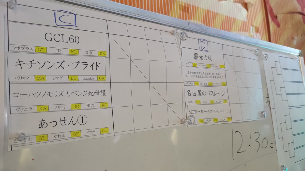 mow_mm_vs's tweet photo. MM5th 3on3リーグ表です！

#餓狼MOW https://t.co/NbE4TnRefv