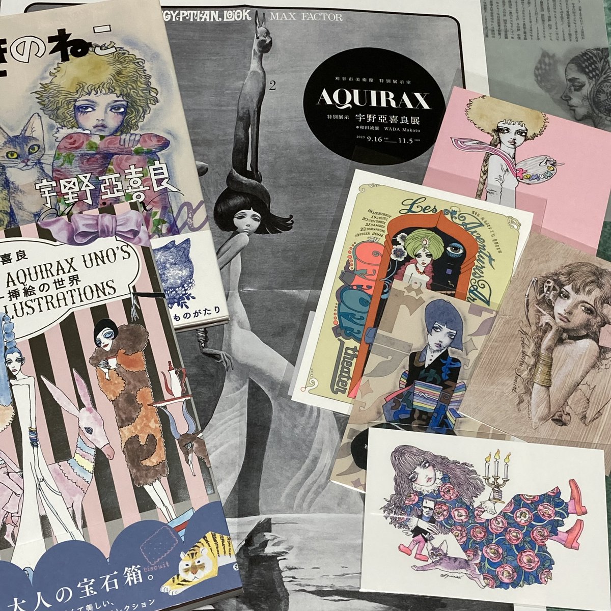 刈谷市美術館 『宇野亞喜良展』観て来ました!素晴らしかったですーっ
ボリュームが凄い!
猫めちゃくちゃお好きなんだろうなーと感じる作品多かったです。 