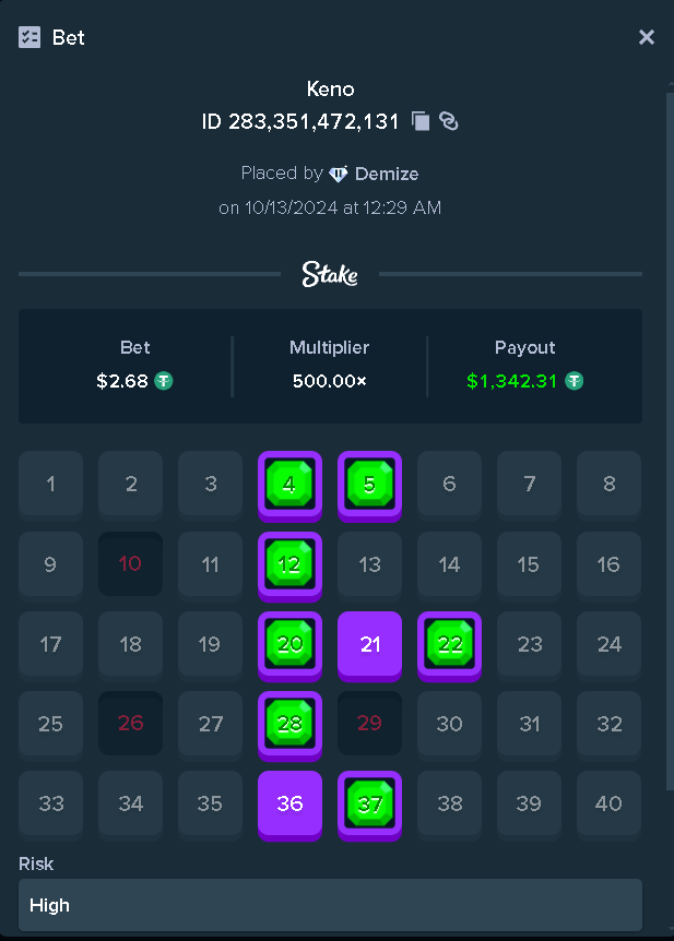 demize21's tweet image. Last $50+ #USDT &amp;amp; as usual @Stake Originals #Keno comes through! 🤑📈 @StakeEddie