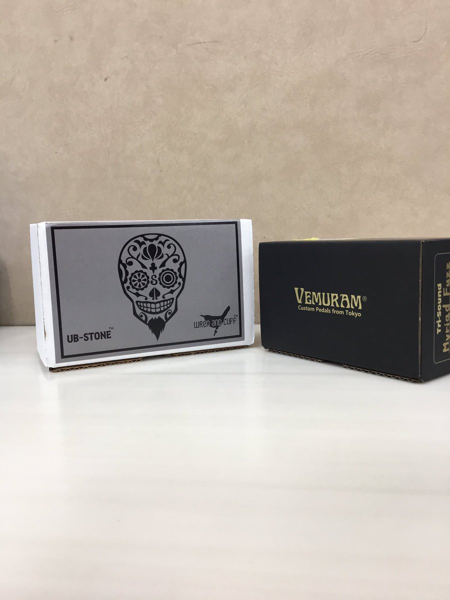 shima_sapporosp's tweet photo. 【#エフェクター 】
#Vemuram 「Myriad Fuzz」と #WrenAndCuff 「UB-STONE FUZZ」入荷しました! https://t.co/X8XIvRP47u