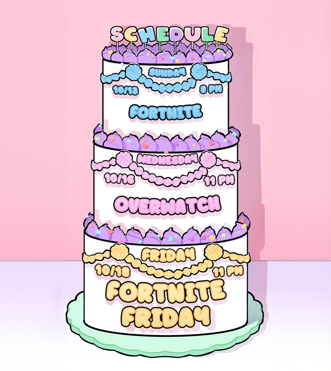Bakery hours! 🎂 Times may vary, but this week should be fun.