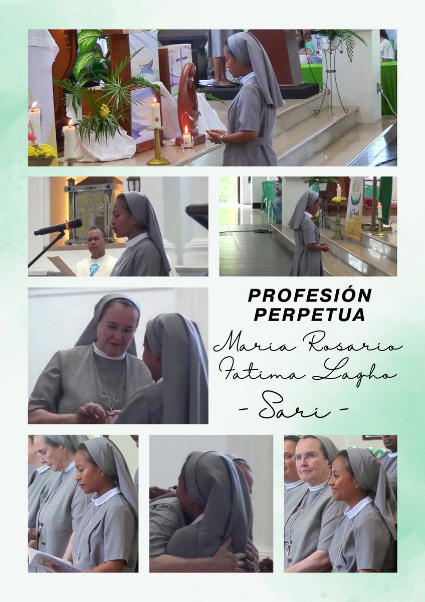 07/09/2024 
"Amemos, pues, nosotros, porque Dios nos amó primero." 1 Juan 4:19
La memoria de la Profesión Perpetua de la Hna. Maria Rosario Fatima Lagho, en Ende, isla de FLores, Indonesia.