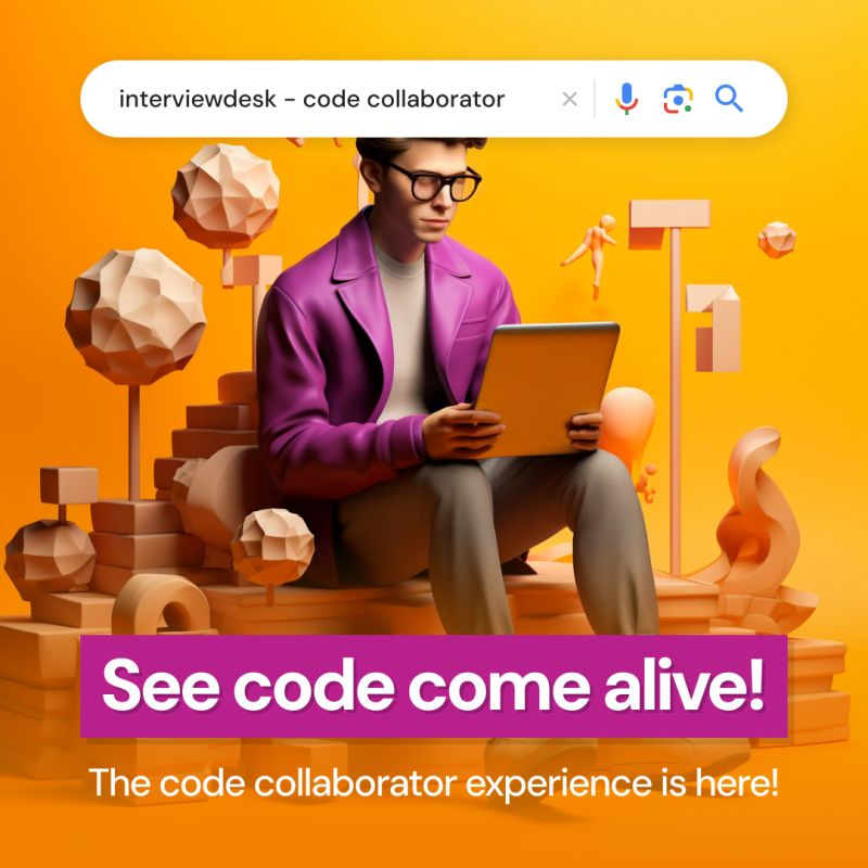 interview_desk's tweet image. Experience the vibrant world of code collaboration with our latest offering! 🌟
Watch as lines of code come to life in the Code Collaborator Experience. Join us on this journey of innovation and interactive coding brilliance.
#CodeCollaboration #InterviewDesk #InteractiveCoding