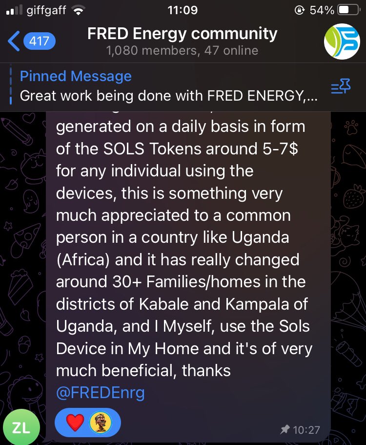 This is why I love being part of the <a href="/energy_fred/">FRED Energy</a> team. 

Real use cases. Real people. Real life changes. 

<a href="/SolBank_/">SolBank</a> - Powered by <a href="/StellarOrg/">Stellar</a> 

💯❤️

#SOLS #SOLSbank