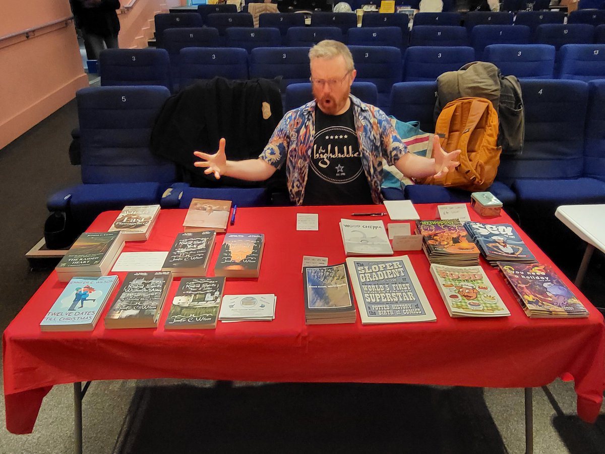 Paper Jam Collective (@paperjamcc) on Twitter photo Yo yo yo yo yo!! We are causing a ruckus* at the amazing <a href="/StarAndShadow/">Star & Shadow Cinema</a> market today, until 3pm. It's a lovely market, full of great stuff. Come along!
* selling comics and books etc. Yo yo yo yo yo!! We are causing a ruckus* at the amazing <a href="/StarAndShadow/">Star & Shadow Cinema</a> market today, until 3pm. It's a lovely market, full of great stuff. Come along!
* selling comics and books etc.