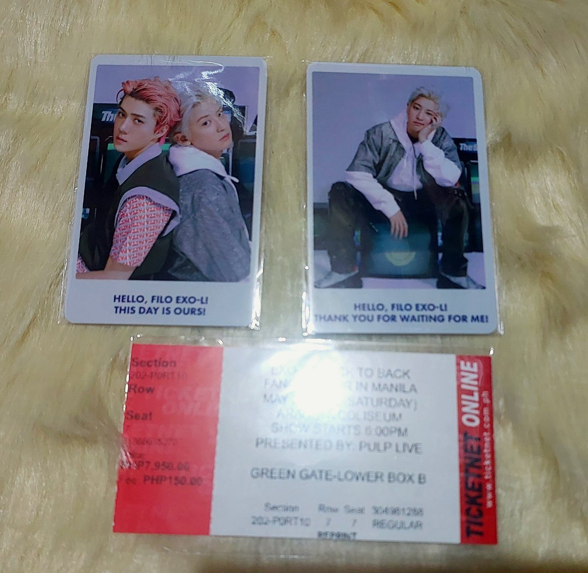 [WTS|LFB]

#EXO #EXOCS #Chanyeol #Sehun special concert photocards .🍓 

🔖5,000 each
— Onhand and ready.
— No Cancellation.
— DNC if sensitive w/ marks.

🗓️ DOP: October 30 , Rem Bal November 15

🏧 MOP: Gcash

🚚 MOD: Sdd / J&amp;T / Flash
Pls help rt 🙏 Thank you