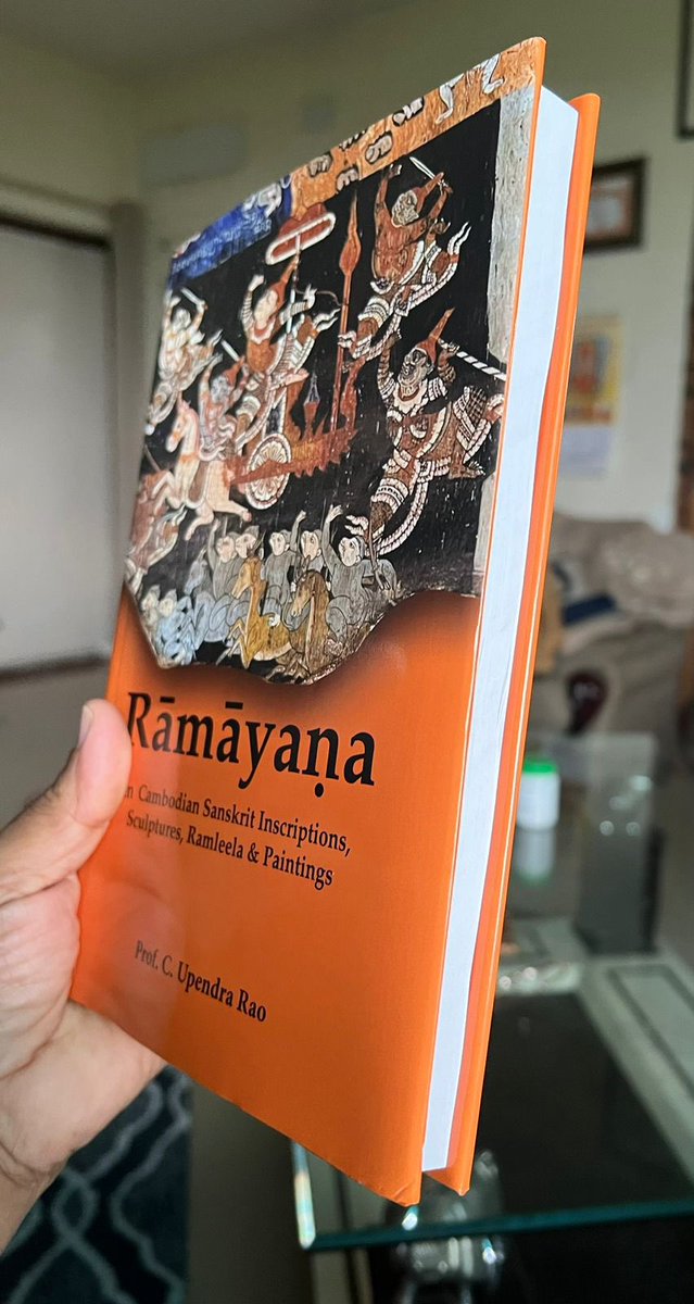 chowduri1's tweet photo. “Ramayana in Cambodian Sanskrit inscriptions, sculptures, and paintings”. 
This book is the result of my research work during and after my stay in Cambodia on ICCR chair.@narendramodi 
@iccr_hq @ICCSeoul, @JNU_official_50 @MinOfCultureGoI,@EduMinOfIndia, @PTI_News, @ANI https://t.co/sVgp7huuV9
