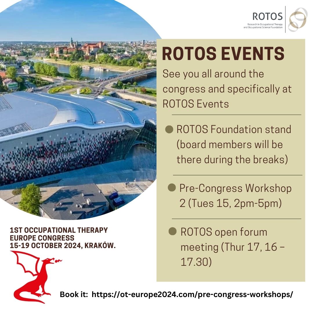 _ROTOS_'s tweet photo. See you all very soon at the #1stoteuropecongress in Krakow!
#research #community #occupationaltherapy #occupationalscience #occupationaltherapists #congress https://t.co/UB1aStddgG