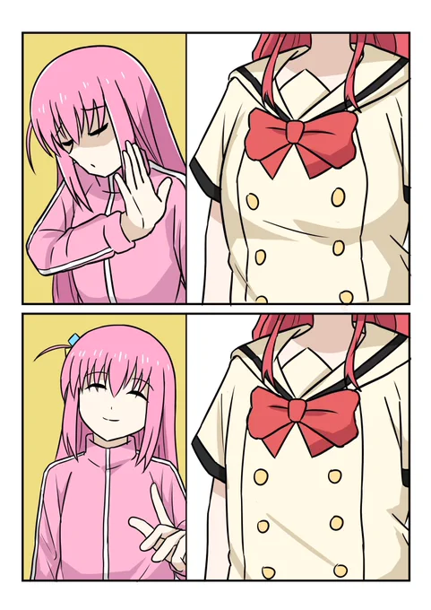 喜多ちゃんには申し訳ないけど大体の人これ

#ぼっち・ざ・ろっく 