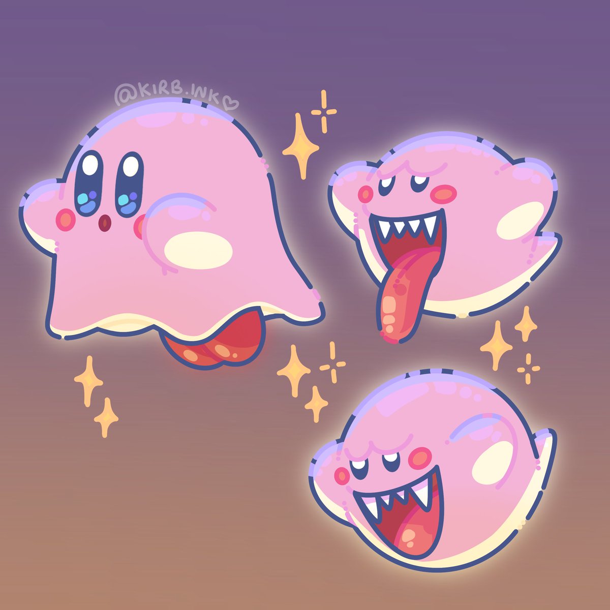 aimaay's tweet photo. BOO! 👻 
.
#digitalart #art #kirby #nintendo #Halloween https://t.co/yh73I7pl35