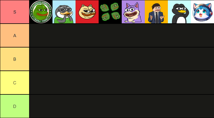 shitcoinersbtc's tweet photo. Devs ultimate shitcoin tierlist
for PepeCoin, Paco, Chonky, 4CHAN, Duko, Pelf, Peng, Wen
Dev spent a lot of time on trying to figure out, where each of them should be ranked.
Which shitcoins is dev missing?
(Dev still has $200 left to throw) https://t.co/LNxbf1YI1J