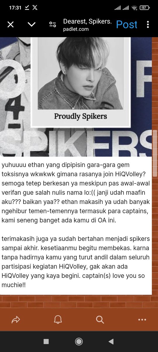 <a href="/HiQVolley/">CLOSE DOWN. 🏐</a> @SubHiQVolley love you cakepku. ❤