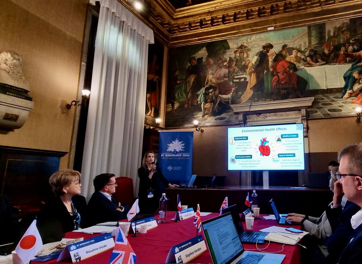 Kate Hanneman (@katehanneman) on Twitter photo Thrilled environmental sustainability was a key discussion topic at the Radiology R7 meeting in Venice. Honored to represent @CARadiologists with @kielar_ania and Julian Dobranowski
🇨🇦🇮🇹🇩🇪🇯🇵🇫🇷🇺🇸🇬🇧🇪🇺
<a href="/DrStephenHarden/">Stephen Harden</a> <a href="/halliday_kath/">Kath Halliday</a> <a href="/curtlanglotz/">Curt Langlotz</a> <a href="/RSNA/">RSNA</a> <a href="/myESR/">myesr</a> <a href="/RCRadiologists/">The Royal College of Radiologists</a> Thrilled environmental sustainability was a key discussion topic at the Radiology R7 meeting in Venice. Honored to represent @CARadiologists with @kielar_ania and Julian Dobranowski
🇨🇦🇮🇹🇩🇪🇯🇵🇫🇷🇺🇸🇬🇧🇪🇺
<a href="/DrStephenHarden/">Stephen Harden</a> <a href="/halliday_kath/">Kath Halliday</a> <a href="/curtlanglotz/">Curt Langlotz</a> <a href="/RSNA/">RSNA</a> <a href="/myESR/">myesr</a> <a href="/RCRadiologists/">The Royal College of Radiologists</a>