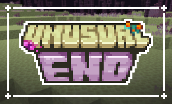 Remade Unusual End's logo to be closer to the old one's vibe

#modding #Minecraft #MinecraftMods #UnusualEnd