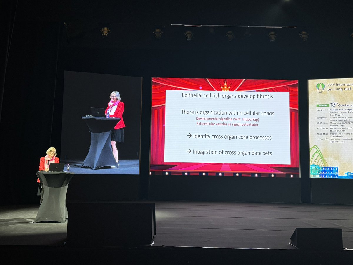 Overwhelming talk of Melanie Koeningshoff on the role of epithelium within fibrotic chaos#ICLAF2024