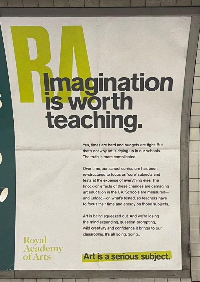 The Writing Web ✍🏾 (@thewritingweb) on Twitter photo Thank you for your campaign championing the arts in schools <a href="/royalacademy/">Royal Academy</a> 🙌🏾
Teaching one way of learning and approaching a problem won’t give us the answers society needs – in the workplace as much as the classroom. We need a mix. 🧡 Thank you for your campaign championing the arts in schools <a href="/royalacademy/">Royal Academy</a> 🙌🏾
Teaching one way of learning and approaching a problem won’t give us the answers society needs – in the workplace as much as the classroom. We need a mix. 🧡