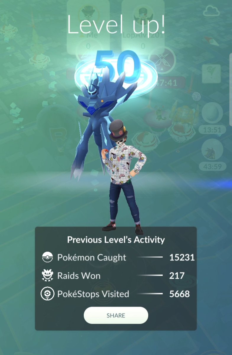 LopAlvz's tweet photo. Level #50 reached! 🥳🤩

Awesome road up to now and ready for new challenges!! 

#PokemonGO
#PokemonGOApp
#LevelUpDay https://t.co/f5gnan7syY