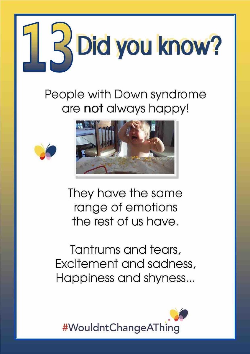 Down Syndrome Facts - Day 13
Did you know?
#DSFacts #DownSyndromeAwarenessMonth #DownSyndrome #WouldntChangeAThing