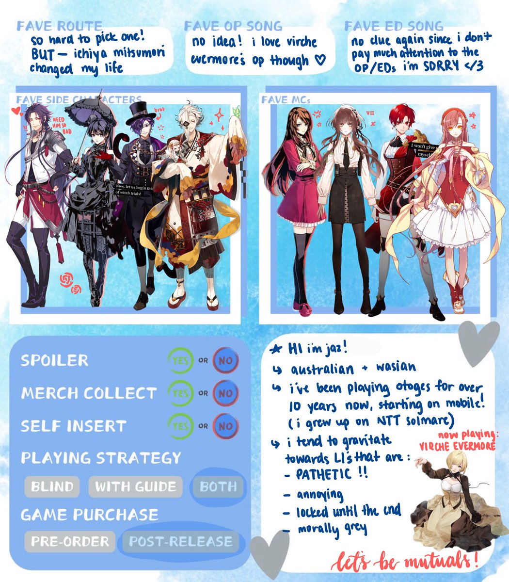 lycorislover's tweet image. hihi #otometwt !! finally finished my updated #otometwtintro &amp;lt;3