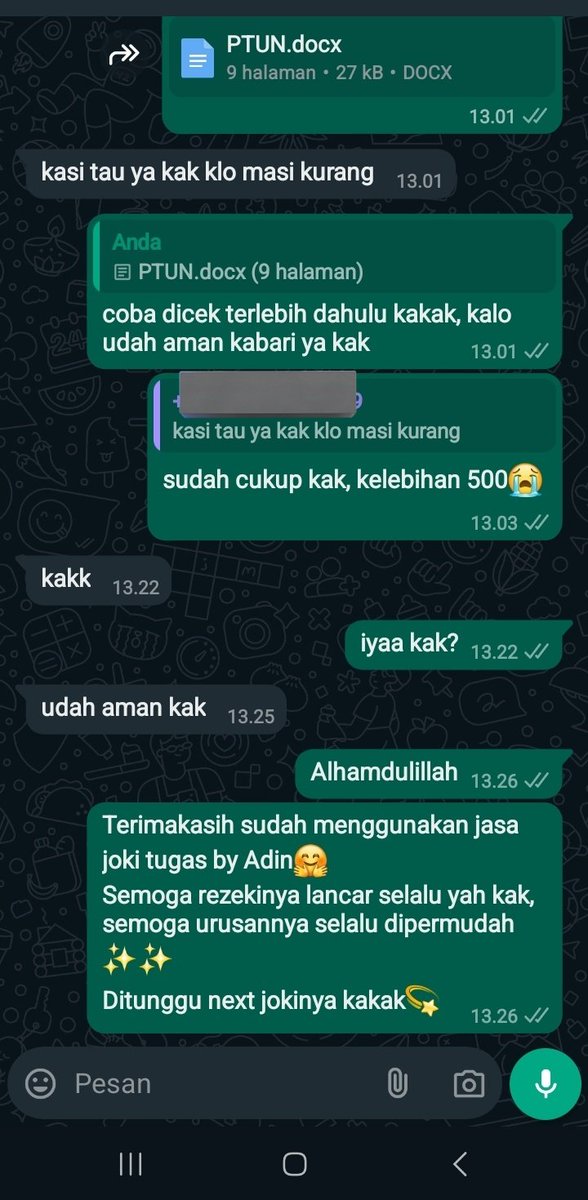 Alhamdulillah satu job selesai😊