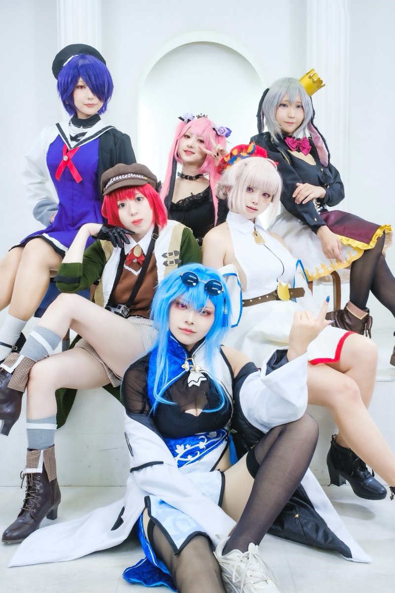 コスプレ/ cosplay】 あおぎり高校🏫 💜❤️🤍🖤🩷🩵 なんでもあり