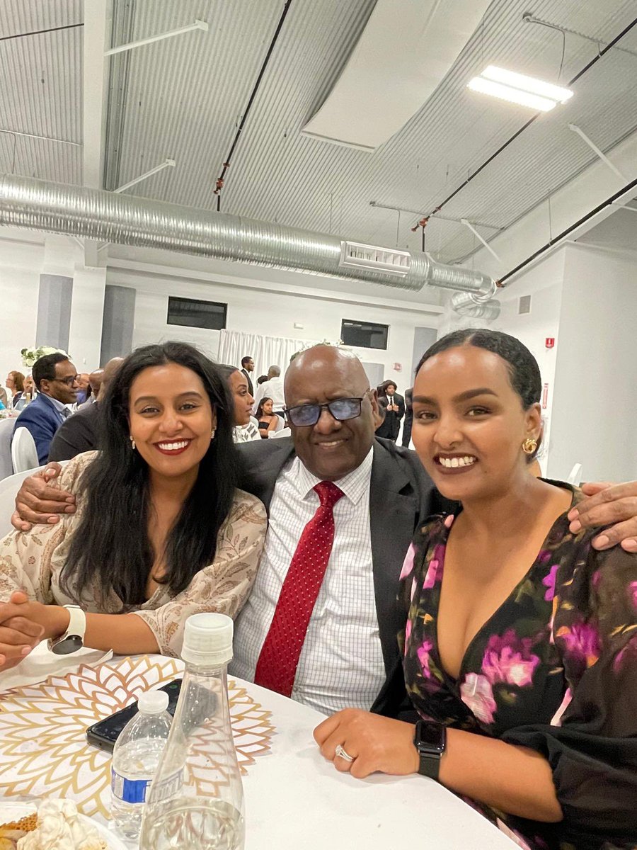 Early this morning, I received this picture from Prof.  Zinabu G/Mariam from Kansas (USA) where he is seen flanked by my daughters <a href="/Betelehem_Belay/">BB</a> and @<a href="/rebecca_kassa/">Rebecca Belay Kassa</a>