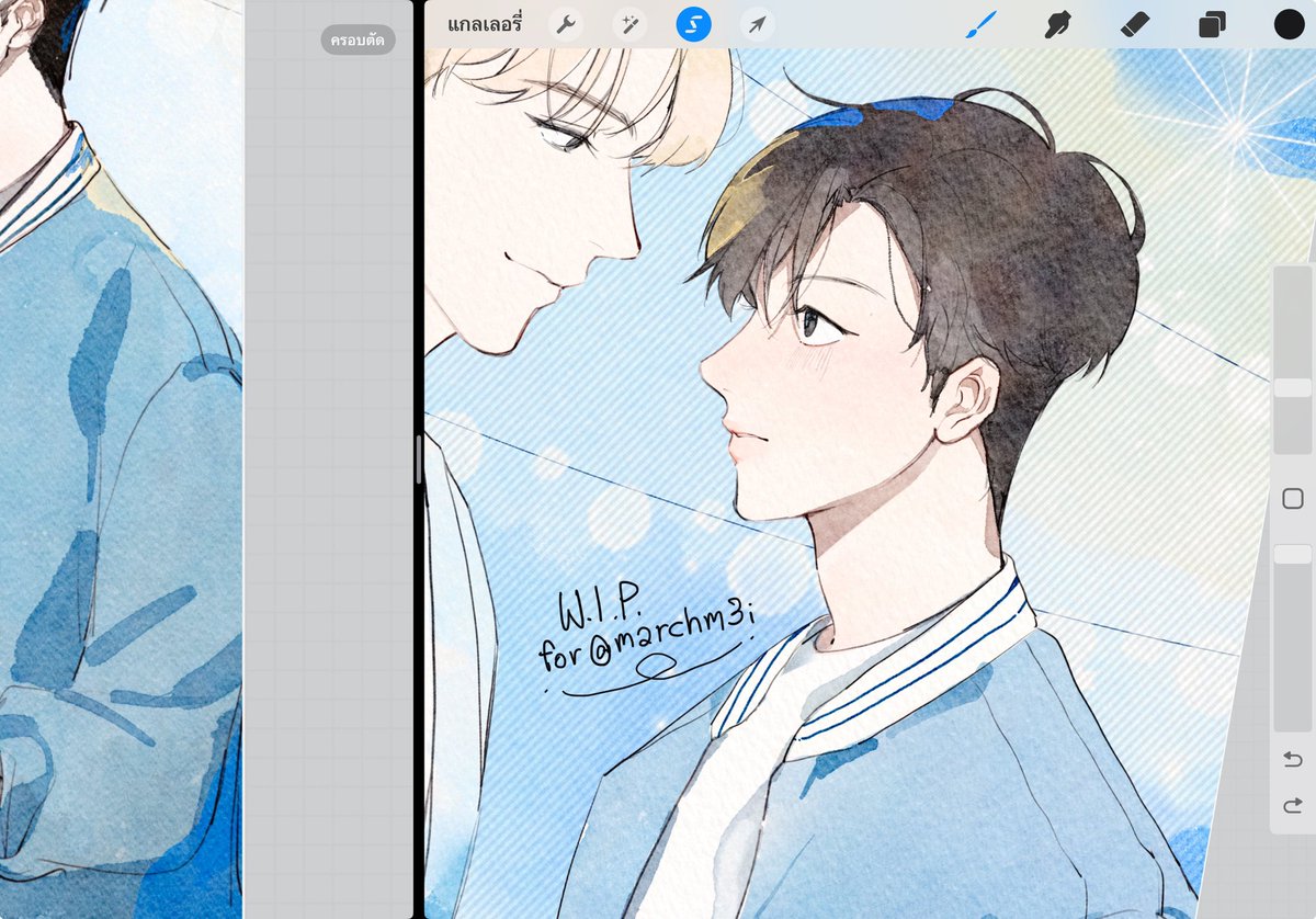 WIP งานสีฟ้าฮะ 🩵💙🤍