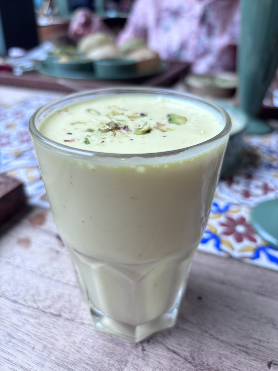 vallabh86's tweet image. #Heat on…#Kesar #Lassi to cool one down
