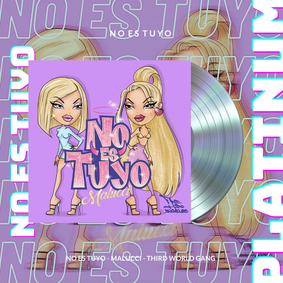 maluccista's tweet photo. Primer disco platino de la cantante Malucci en su single "NO ES TUYO".🍾🥂

#malucci #malucci_xo https://t.co/hP7xdVOvqd