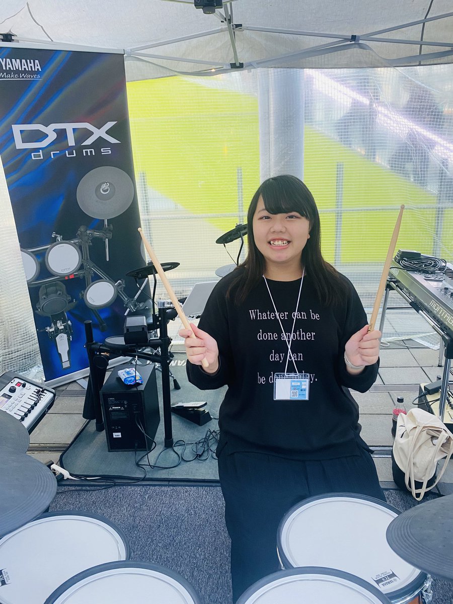 drummer_Yuki's tweet photo. ✨Japan Latin Music Festival "timba✨
YAMAHAブースに遊びに行ってきました!
たくさんDTXに触れられて楽しかった💖🎶
#YAMAHA #yamahadrums #ヤマハ #ドラム #DTXdrums https://t.co/CTIqLUYHZb