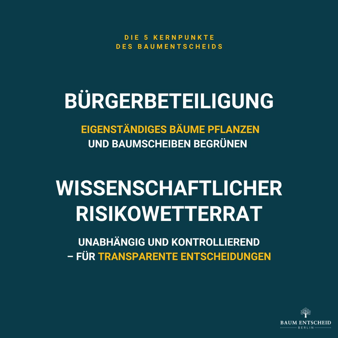 baumentscheid's tweet photo. Für den #Baumentscheid unterschreiben heißt ... 

🌳 Mehr Straßenbäume
🔥 Hitzeviertel kühlen
👥 Bürgerbeteiligung
🔬 Wissenschaftlicher Risikowetterrat
📄 Stadtweite Hitzeaktionspläne

✍️ #Unterschreibe jetzt  - ganz einfach über den Link in unserer Bio! https://t.co/JlvrhwIm7N