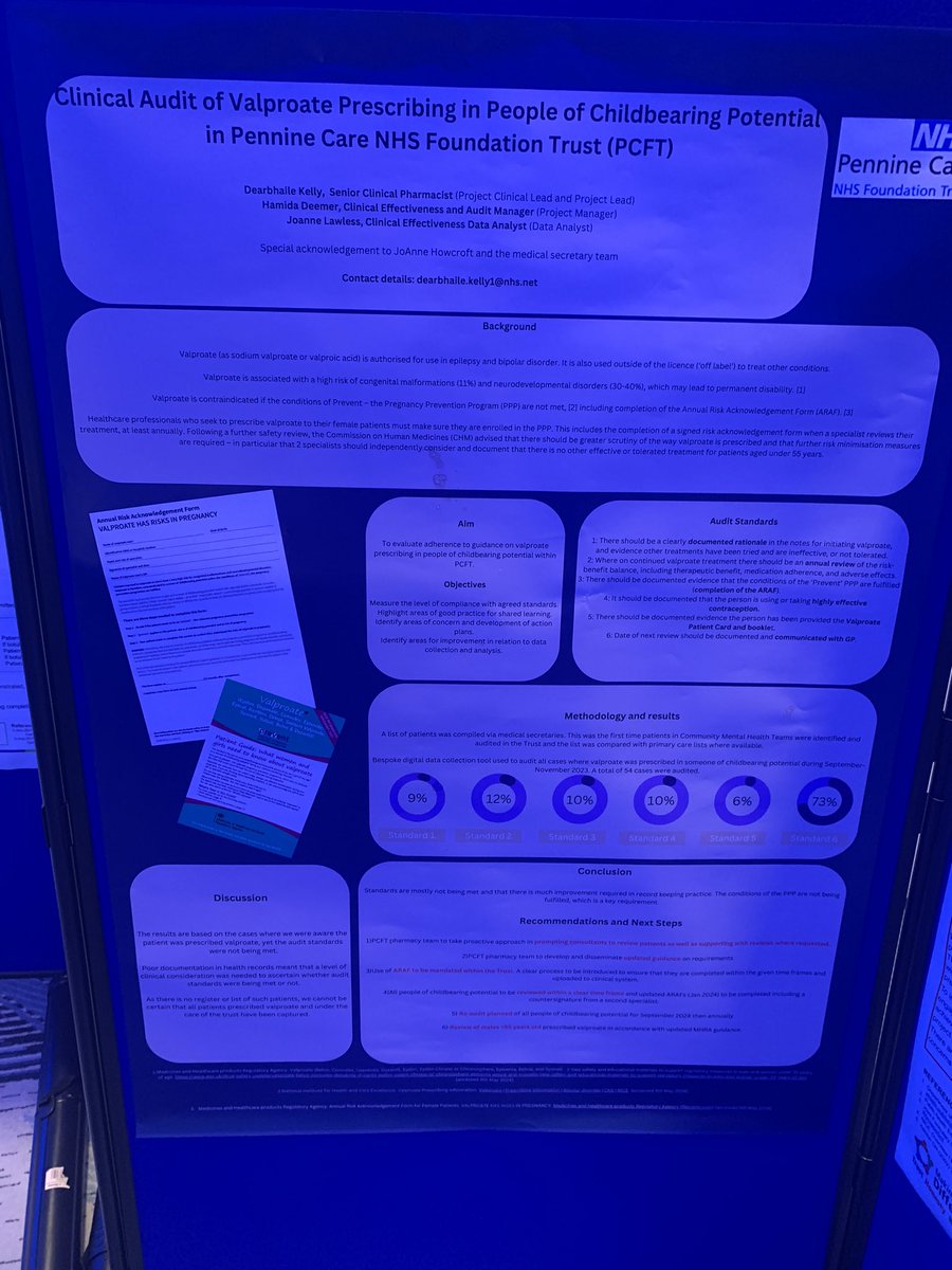 A selection of the great work presented by the <a href="/PennineCareNHS/">Pennine Care NHS FT</a> pharmacy team at #CMHP2024   Thanks too to <a href="/pchitsabesan/">Prathiba Chitsabesan</a> for an inspiring keynote speech describing the importance of medicines optimisation in CAMHS and developing roles for pharmacy.