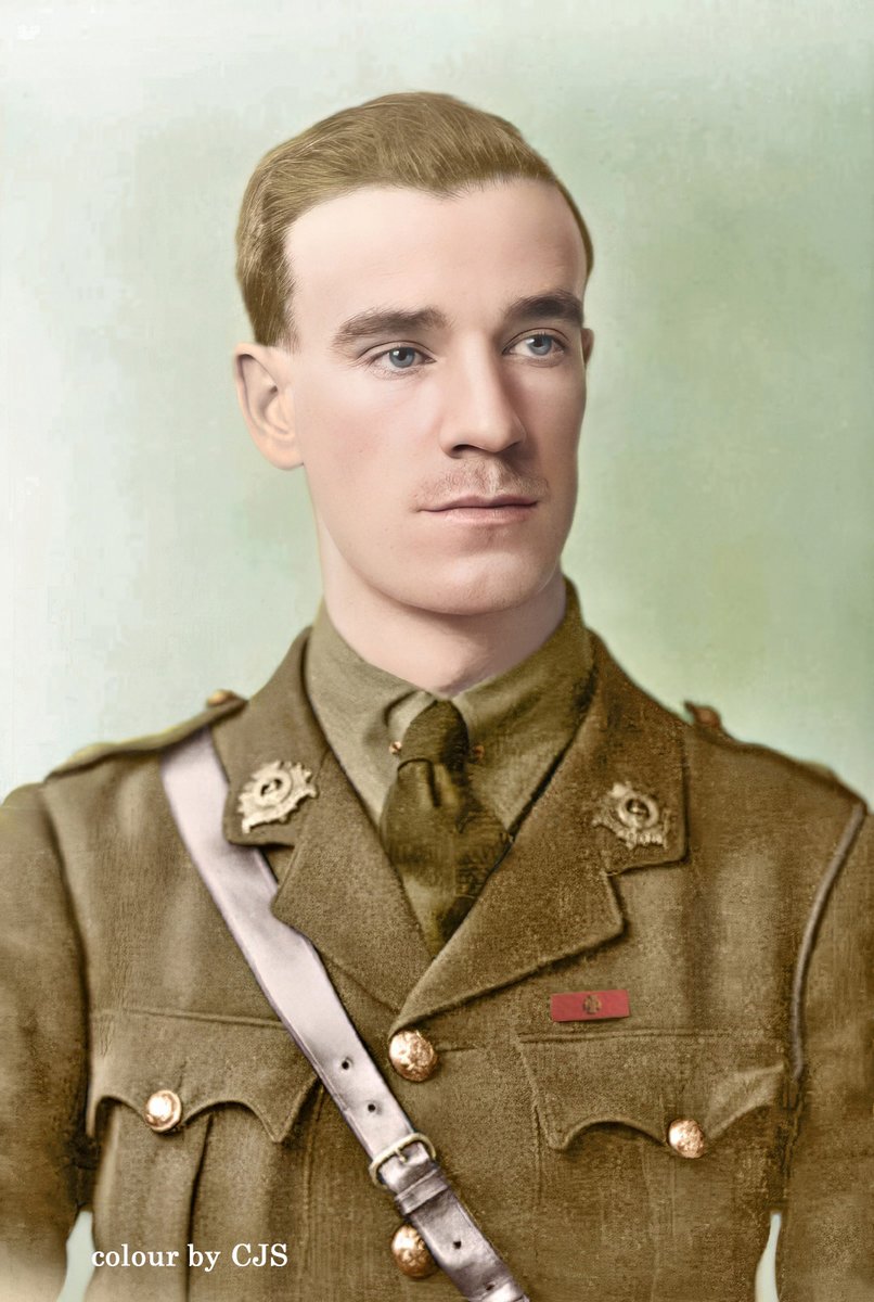 colourbyCJS's tweet image. Lieutenant Tom Edwin Adlam VC was from Salisbury, Wiltshire. He was a teacher. Serving with 7th Battalion Bedfordshire Regiment he was awarded the VC for his actions at Thiepval on 27/9/1916. He died on the 28th May 1975.
