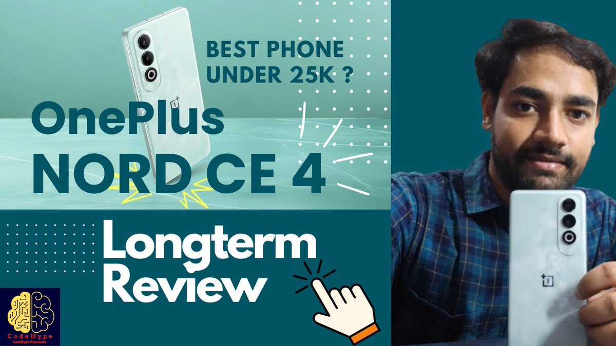pk24iitm's tweet image. Please Subscribe and like my video 
youtu.be/uzKIenHfzwk
OnePlus Nord CE4 Review
#oneplus
  #oneplusnord       #ce4
#oneplusnordce4
#tech #techreview

#SanjuSamson
