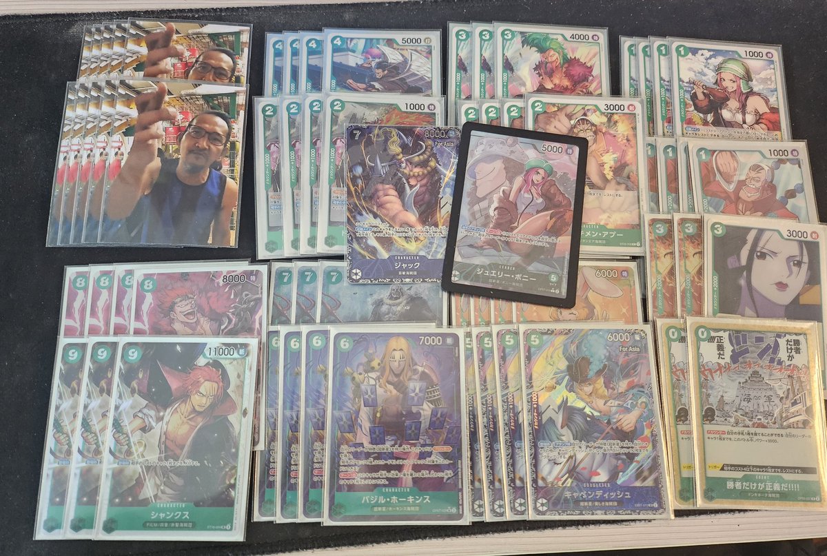 Flagship Games 12/10/24

Deck used: Bonney 

R1 - Lucci 2nd ✅️
R2 - Katakuri 1st ✅️
R3 - Lucci 2nd ❌️
R4 - Shanks 1st ✅️
R5 - Blue Doffy 1st ✅️

Lucci is still my hardest MU 😩

- Hawkins on 6, Ice Age -> Brook
- Hawkins on 8, Kick -> Jack

But happy with the top8!! 😄