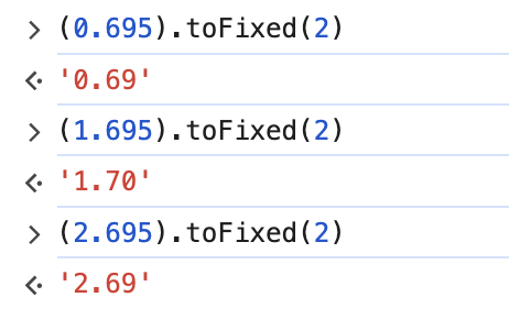Did you know that behaviour in JS? and not only, it has the similar result in Go, Rust, etc. when you use string formatting.
If you know why it works this way please share.