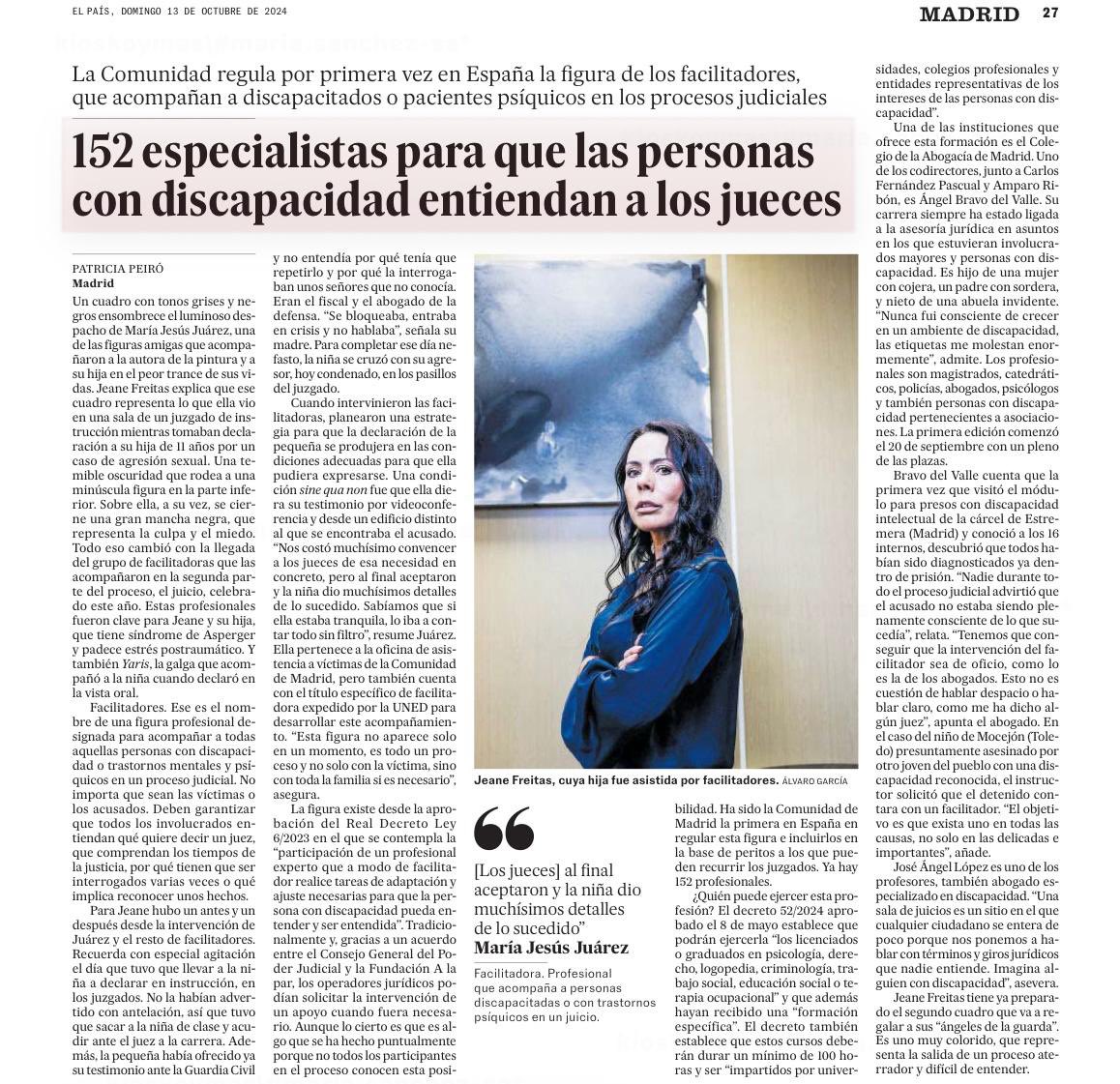 Los 152 facilitadores judiciales ayudan a las personas con algún tipo de discapacidad a participar en sus procesos judiciales en la región. 

Un servicio pionero de la <a href="/ComunidadMadrid/">Comunidad de Madrid</a> que garantiza a todos los madrileños la plena igualdad de oportunidades.