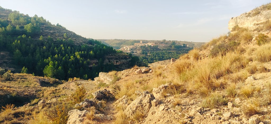sebasaroca's tweet photo. @Juliaenlaonda ahora mismo en Jorquera, en Albacete. Vislumbrando el contraste de colores entre los chopos, esparteras y la villa mozárabe amurallada. https://t.co/ZaGoW1VgaO