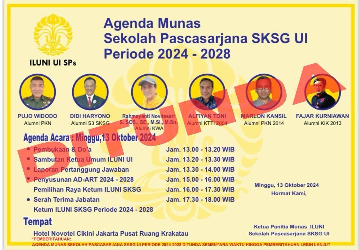 HarcumTj's tweet photo. Ditunda ya gais, jangan terjebak #AlumniUI #IluniUI @iluniui_ @sksg_ui https://t.co/kgKBatzi3K