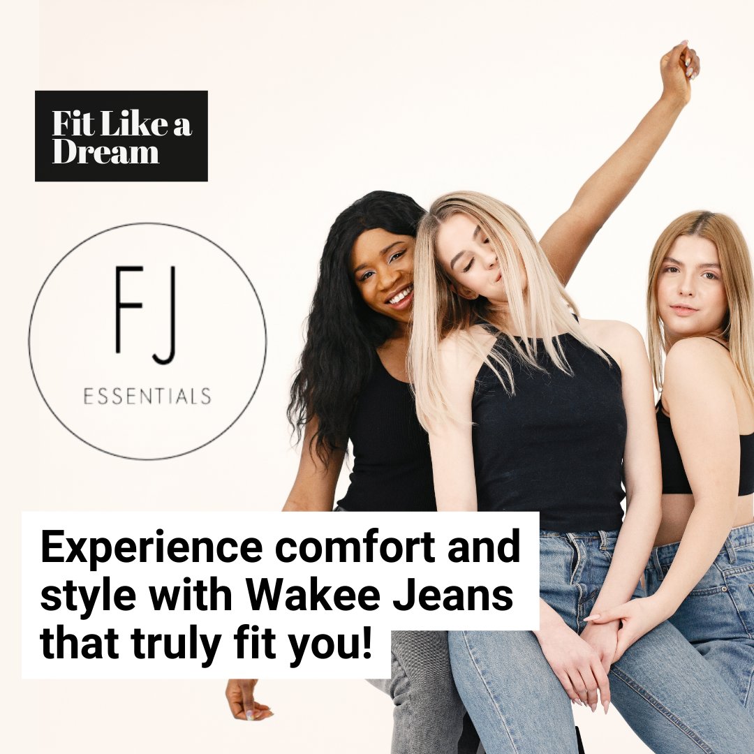 FJ_Essentials's tweet image. Wakee Jeans fit like a dream
#WakeeJeans #EverydayDenim #FashionJamEssentials #StyleAndComfort