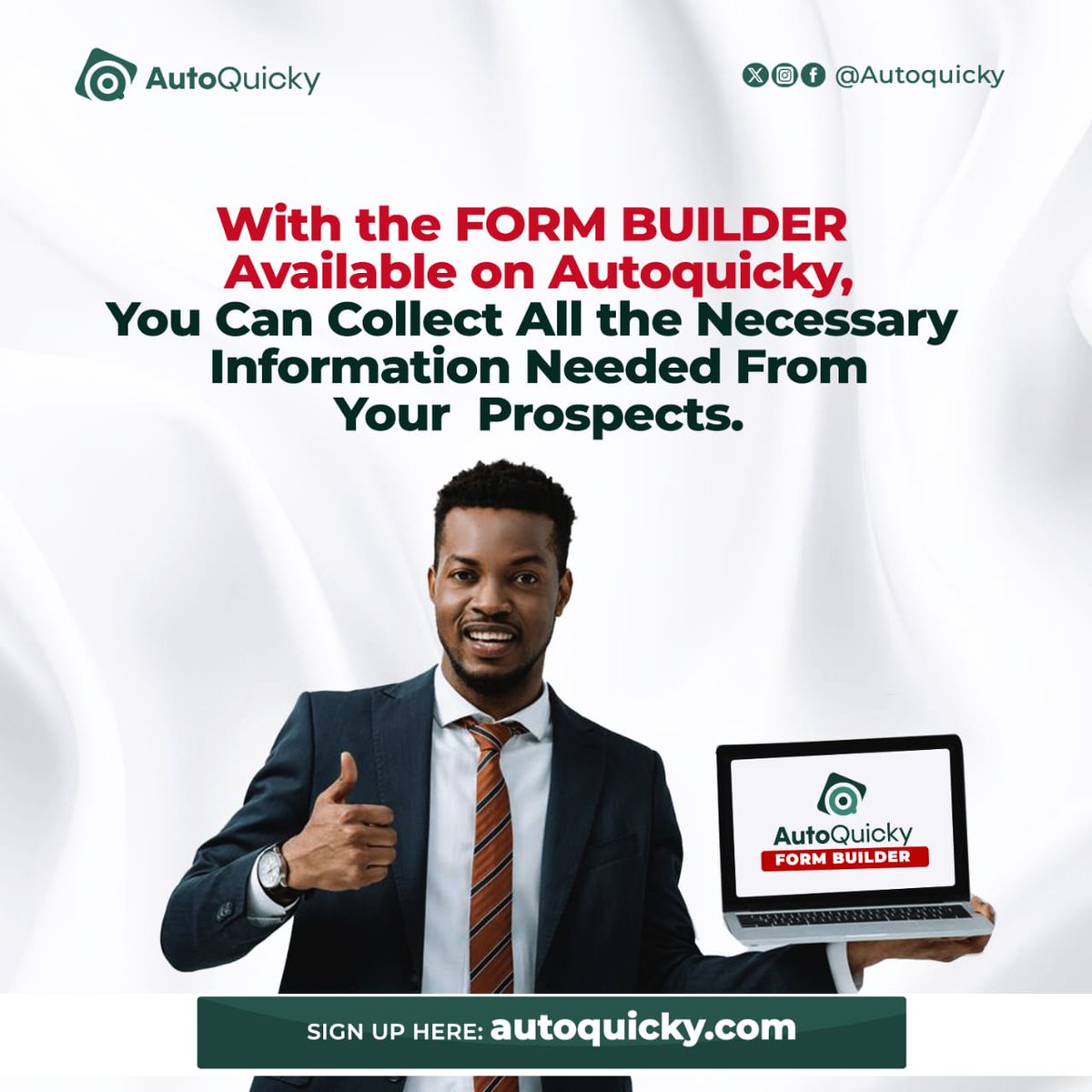 autoquicky's tweet image. With the form builder,you do not have to worry about the data of your prospects.

You can always follow up and upsell other products as well.

Sign up today to enjoy the power of smart automation and make more sales.

#whatsappautomation
#automationsoftware
#telegramautomation…