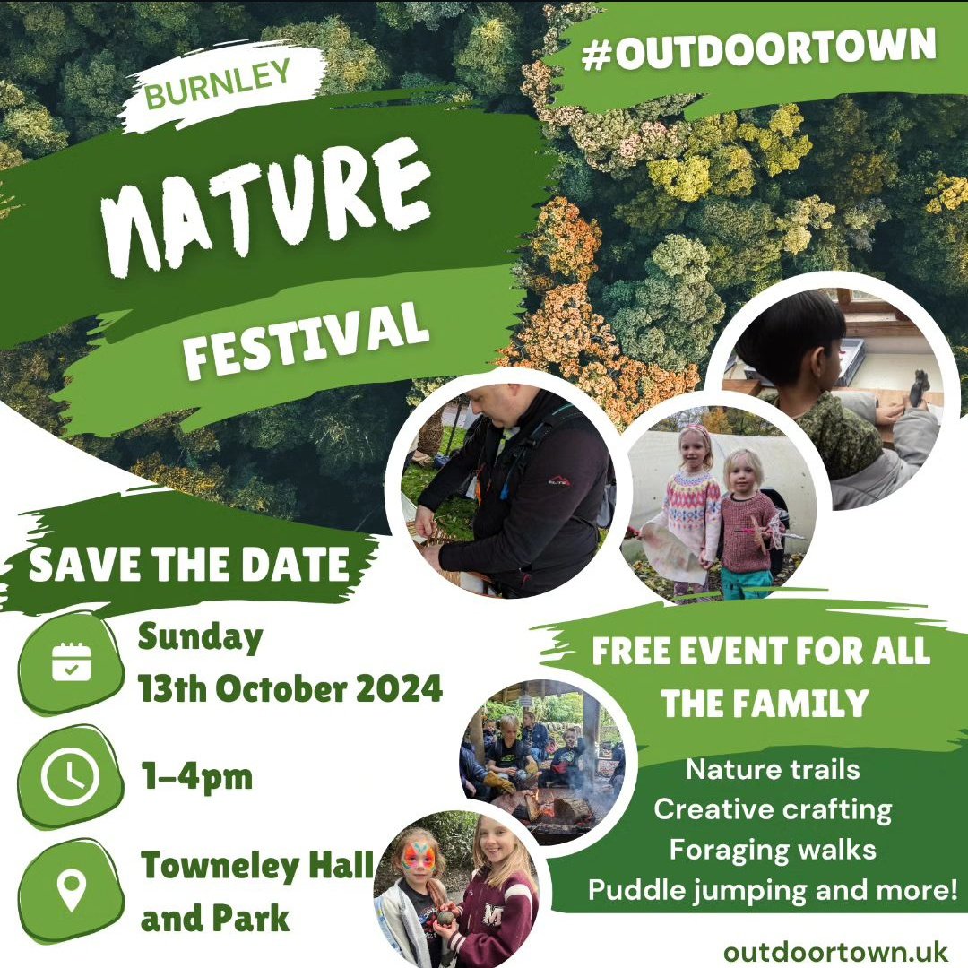 The Nature and Wellbeing team will be at Towneley Hall, Burnley,  1-4pm today. Lots of exciting free nature-based activities n offer, showcasing our amazing #OutdoorTown. Hope to see some of you there!