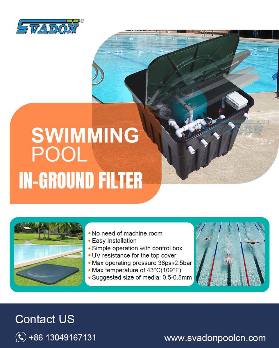 Svadonpool_Lico's tweet image. Svadon In-ground Filter
    It is fully configured to meet the needs of one machine and multi-purpose of the swimming pool. 

#swimmingpoolfilter #Ingroundfilter #sandfilter #piscinafilter #svadon