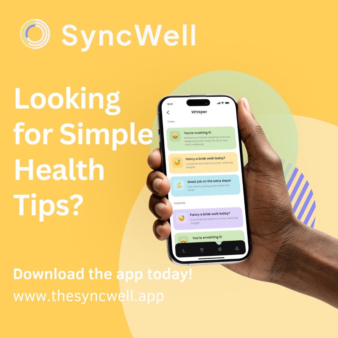 SyncWellUK's tweet photo. Elevate your health journey with SyncWell, now on the App and Play Store! Your all-in-one wellness companion awaits. Download now! 🌟
👉 https://t.co/y9NKIhkTKQ 

#HealthAndWellness #SyncWell #TechForGood https://t.co/QDFoGiV5S5