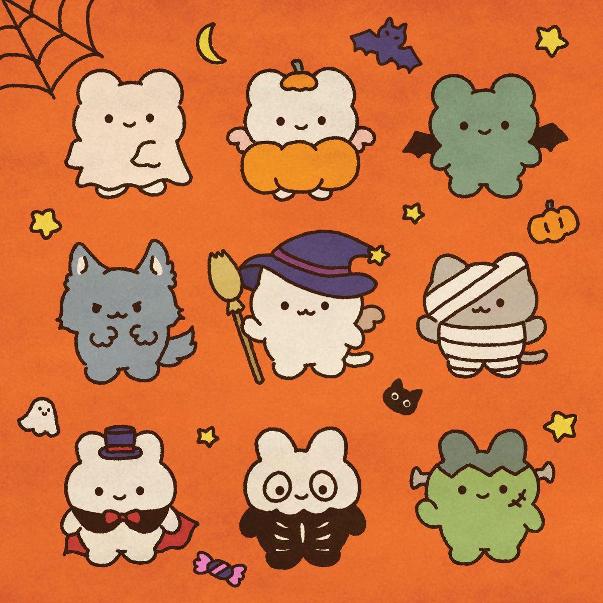 🎃👻🦇

#ハロウィンイラスト